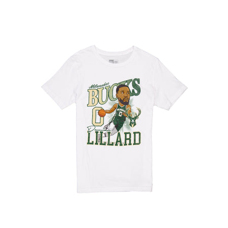 Milwaukee Bucks Damian Lillard Caricature T-Shirt