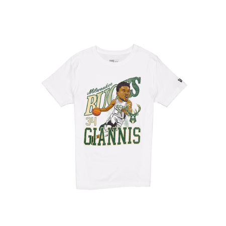 Milwaukee Bucks Giannis Antetokounmpo Caricature T-Shirt