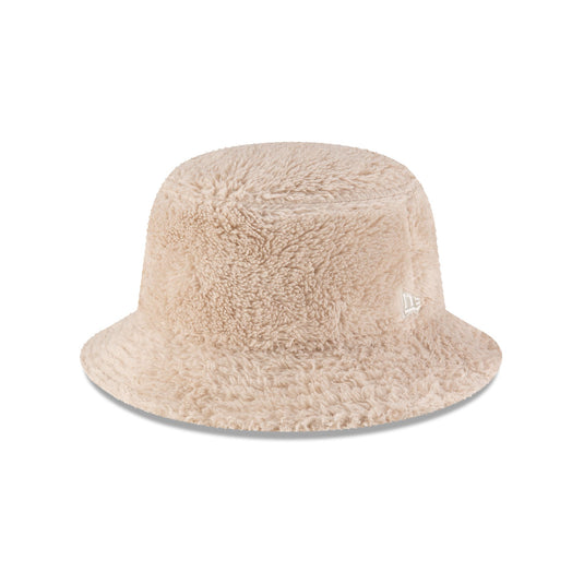 New Era Cap Fleece Light Beige Bucket Hat - New Era Cap