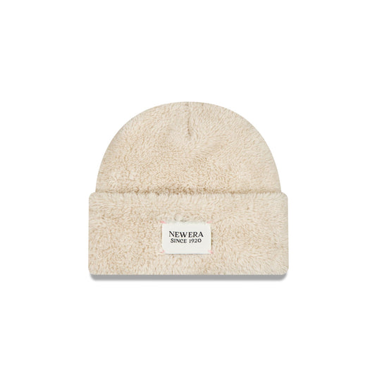 New Era Cap Fleece Light Beige Cuff Knit Hat - New Era Cap