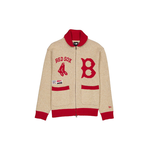 Boston Red Sox Field of Rye Cowichan Cardigan - New Era Cap