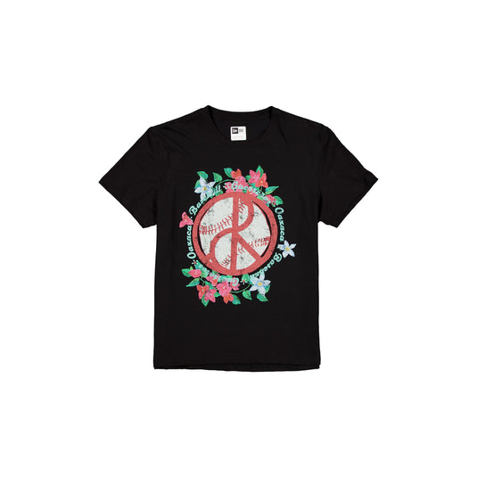 Guerreros de Oaxaca Black Floral T-Shirt - New Era Cap