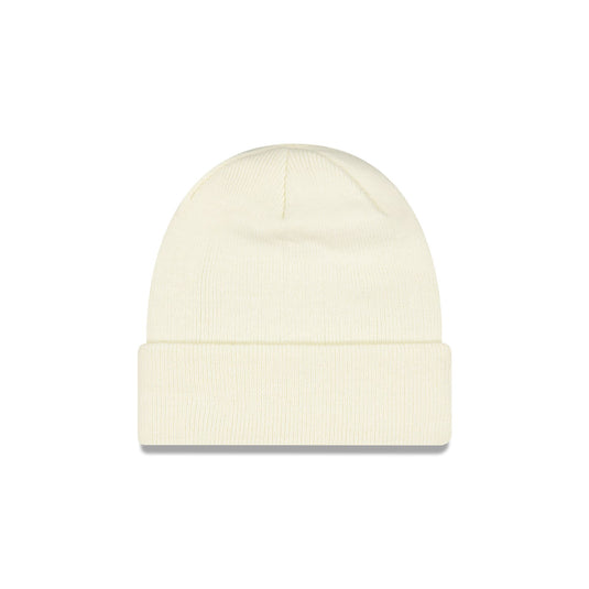 New Era Cap Chrome White Basic Cuff Knit Beanie Hat