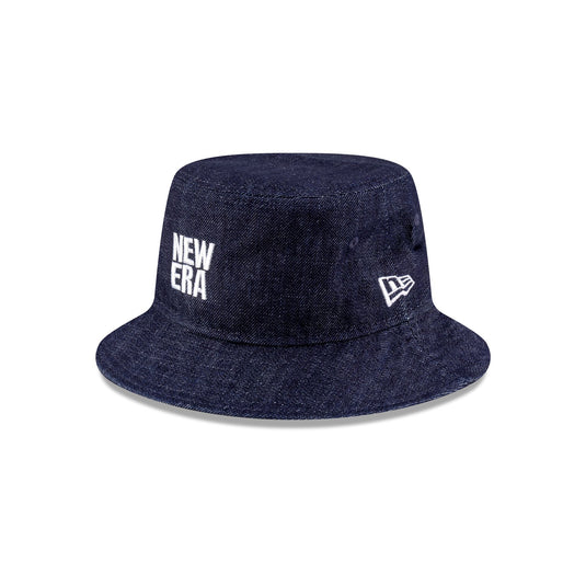 New Era Cap Square Logo Light Denim Bucket Hat - New Era Cap
