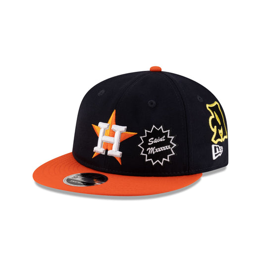 ©SAINT Mxxxxxx x Houston Astros Retro Crown 9FIFTY Snapback Hat - New Era Cap