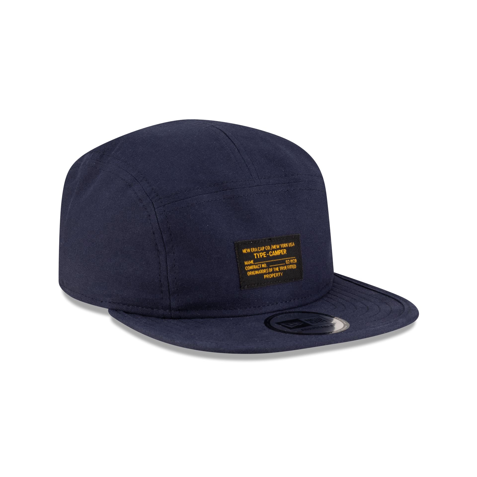 New Era Cap Navy Label Camper Strapback Hat