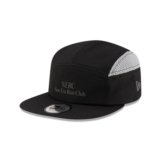 New Era Cap Run Club Black Camper Strapback Hat - New Era Cap