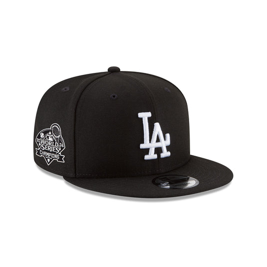 Los Angeles Dodgers World Series Champions Black 9FIFTY Snapback Hat - New Era Cap