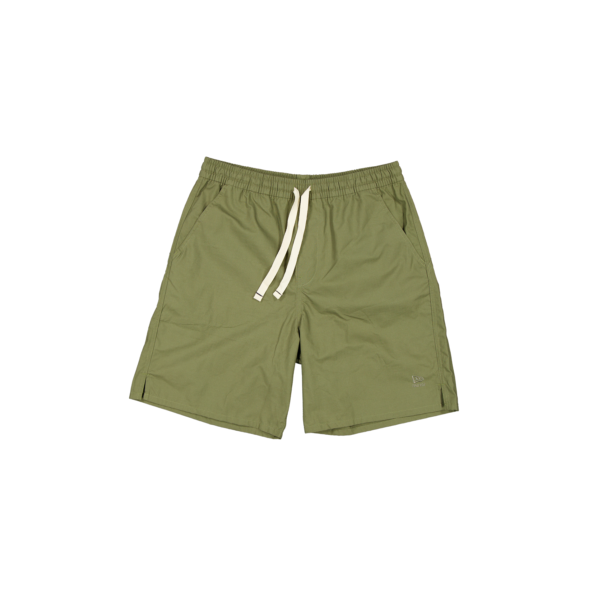 New Era Branded Loose Military Green Bark Shorts