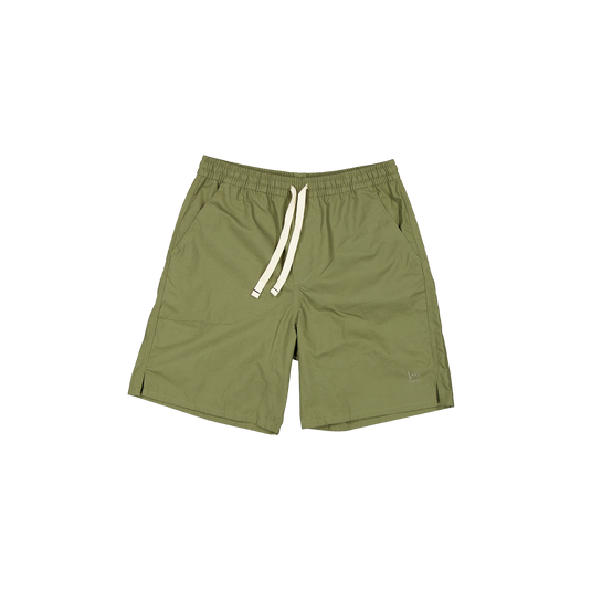 New Era Branded Loose Military Green Bark Shorts - New Era Cap
