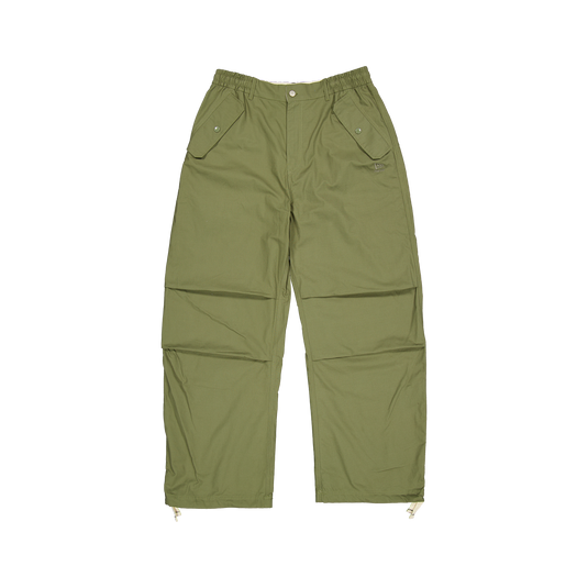 New Era Branded Loose Military Cargo Green Bark Pants - New Era Cap