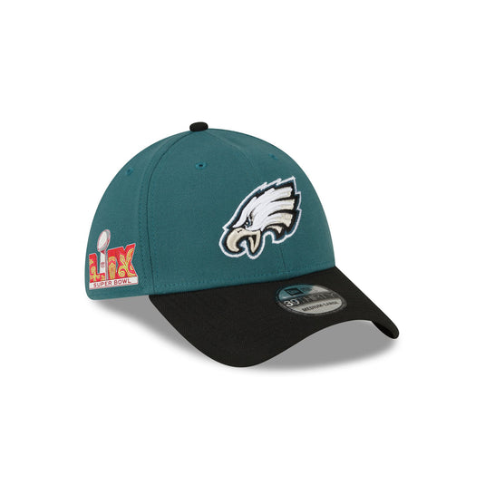 Philadelphia Eagles Super Bowl LIX Participation Side Patch 39THIRTY Stretch Fit Hat - New Era Cap