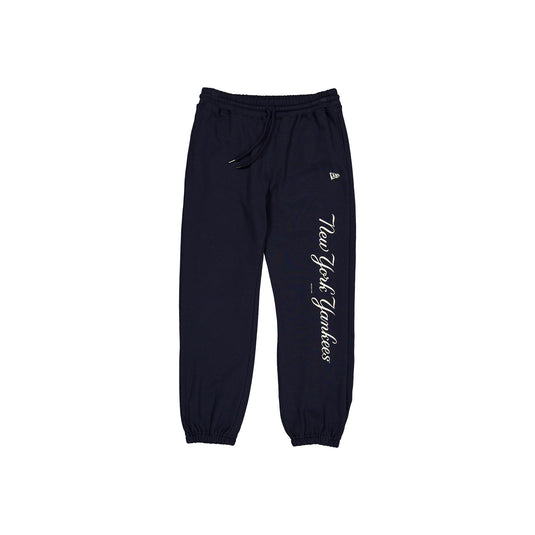 New York Yankees Relaxed Navy Fleece Pants - New Era Cap