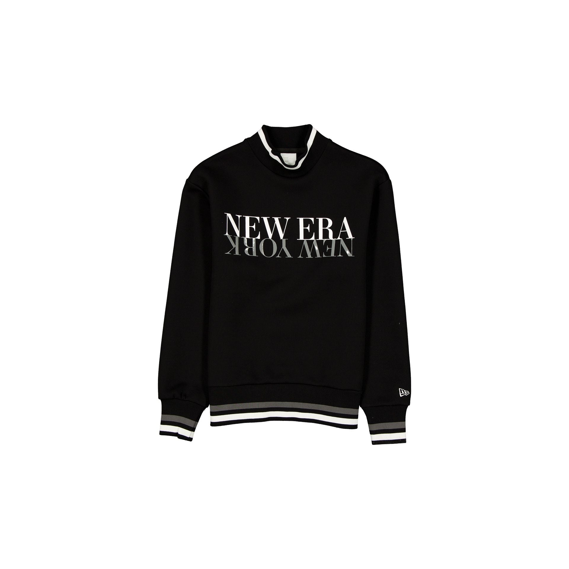 New Era Cap Tech Sweat Black Mockneck