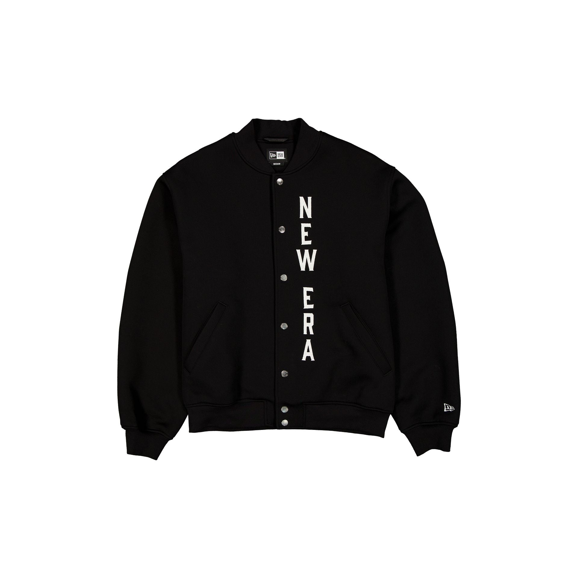 New Era Cap Tech Sweat Black Varsity Jacket