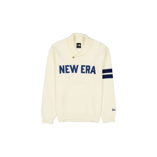 New Era Cap White Shawl Sweater - New Era Cap