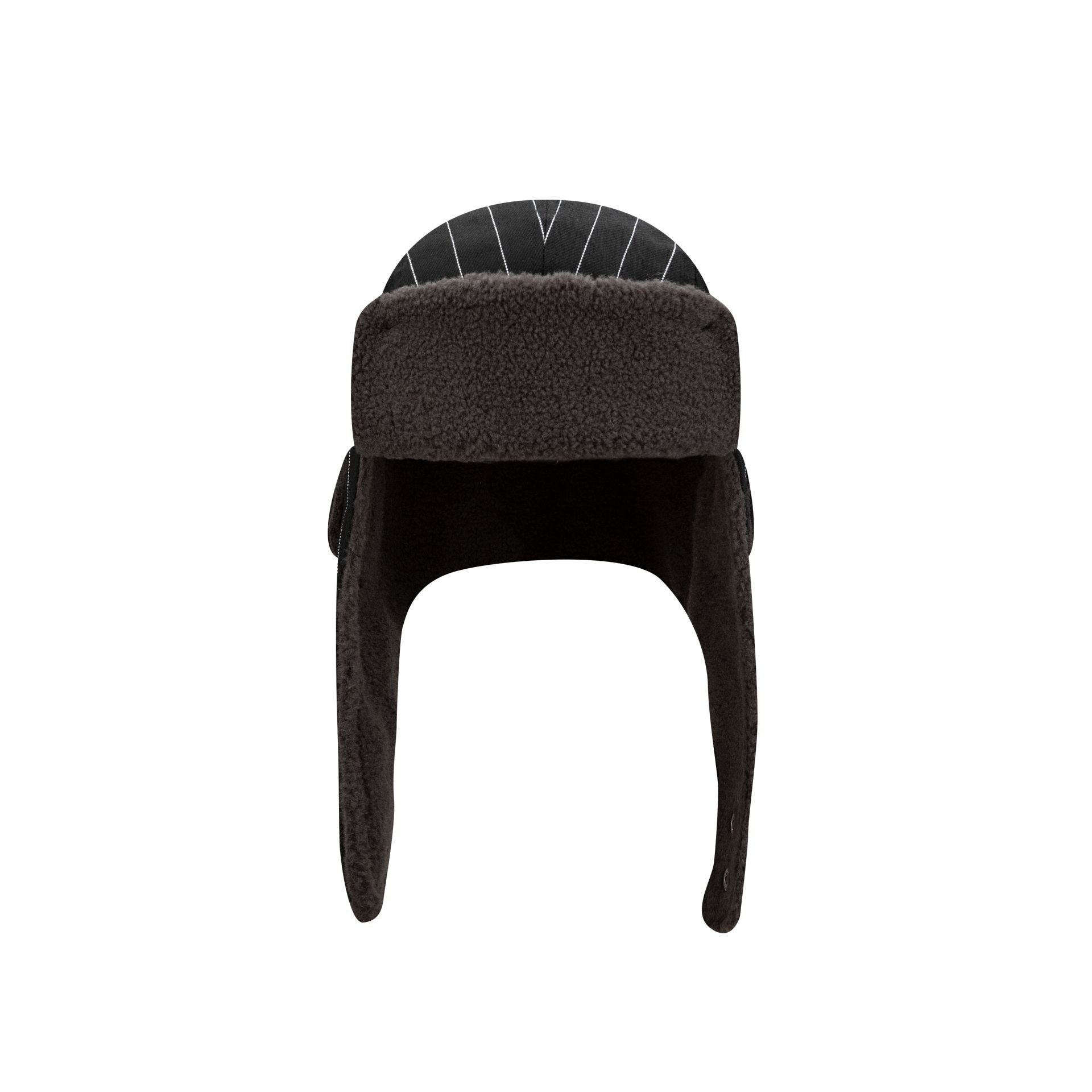 New Era Cap Black Stripe Fashion Trapper Hat