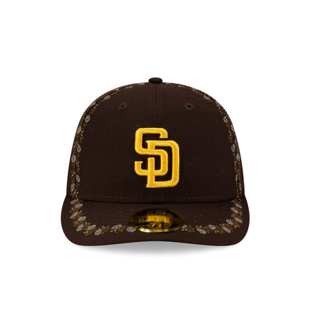 San Diego Padres Rose Emblem Low Profile 59FIFTY Fitted Hat
