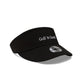 New Era Cap Golf is Good Black Visor Hat