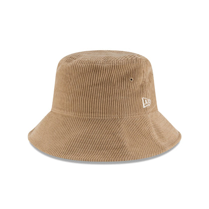 New Era Cap Beige Corduroy Bucket Hat