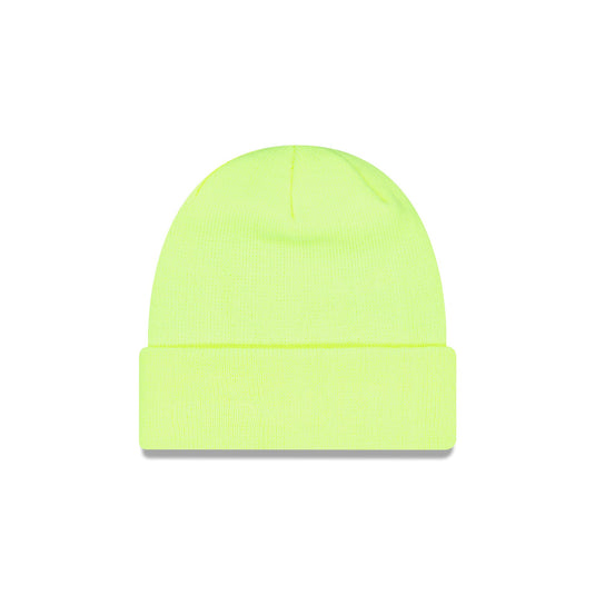 New Era Cap Neon Yellow Basic Cuff Knit Beanie Hat