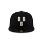 Birmingham Black Barons Black 59FIFTY Fitted Hat