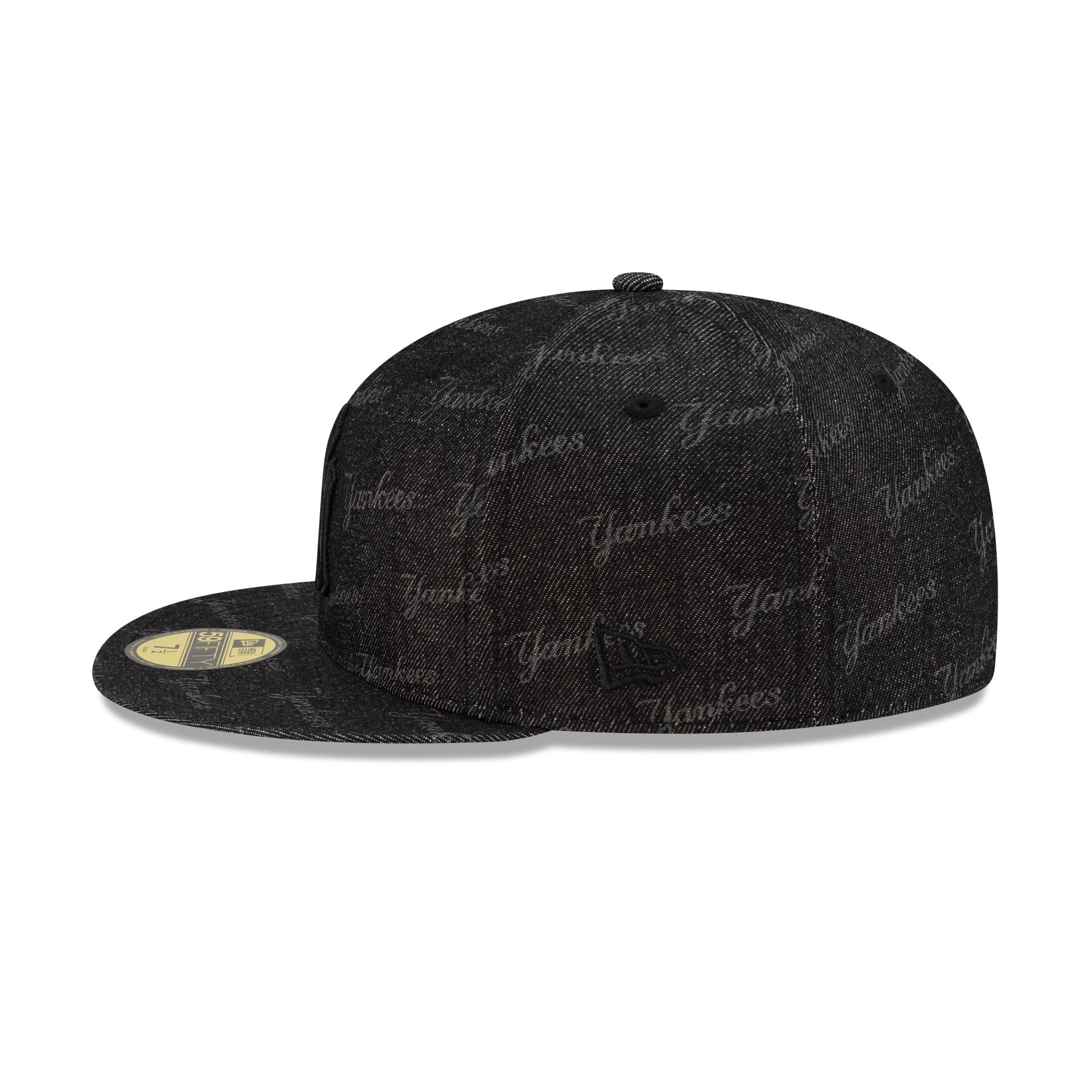 New York Yankees Laser Burn Out Black 59FIFTY Fitted Hat