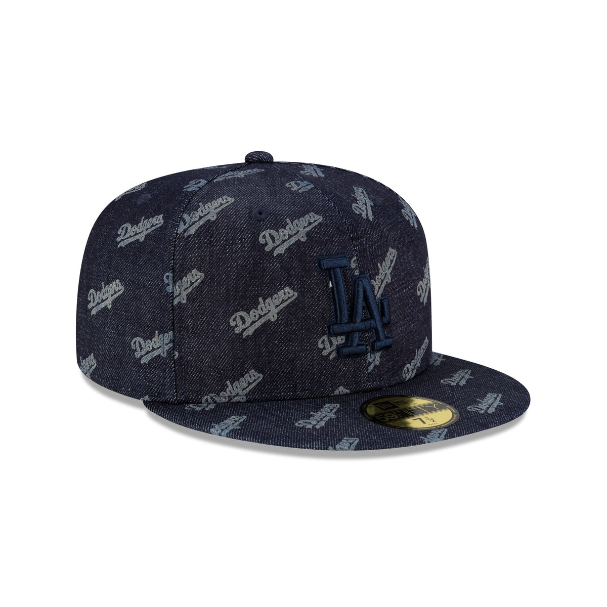 Los Angeles Dodgers Laser Burn Out Navy 59FIFTY Fitted Hat  display picture 1