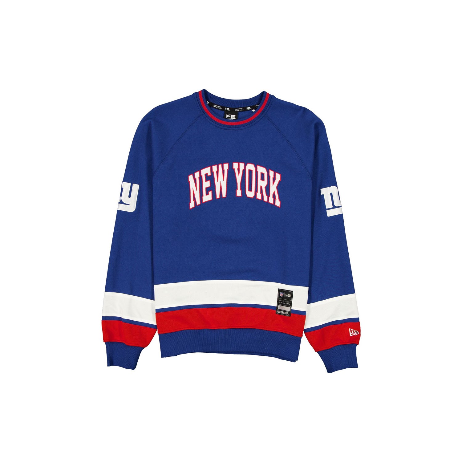 New York Giants Man-to-Man Blue Crewneck