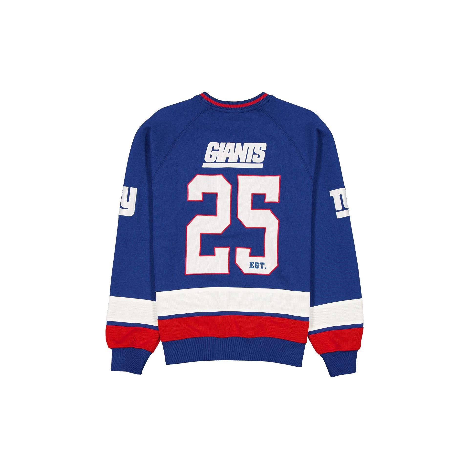 New York Giants Man-to-Man Blue Crewneck