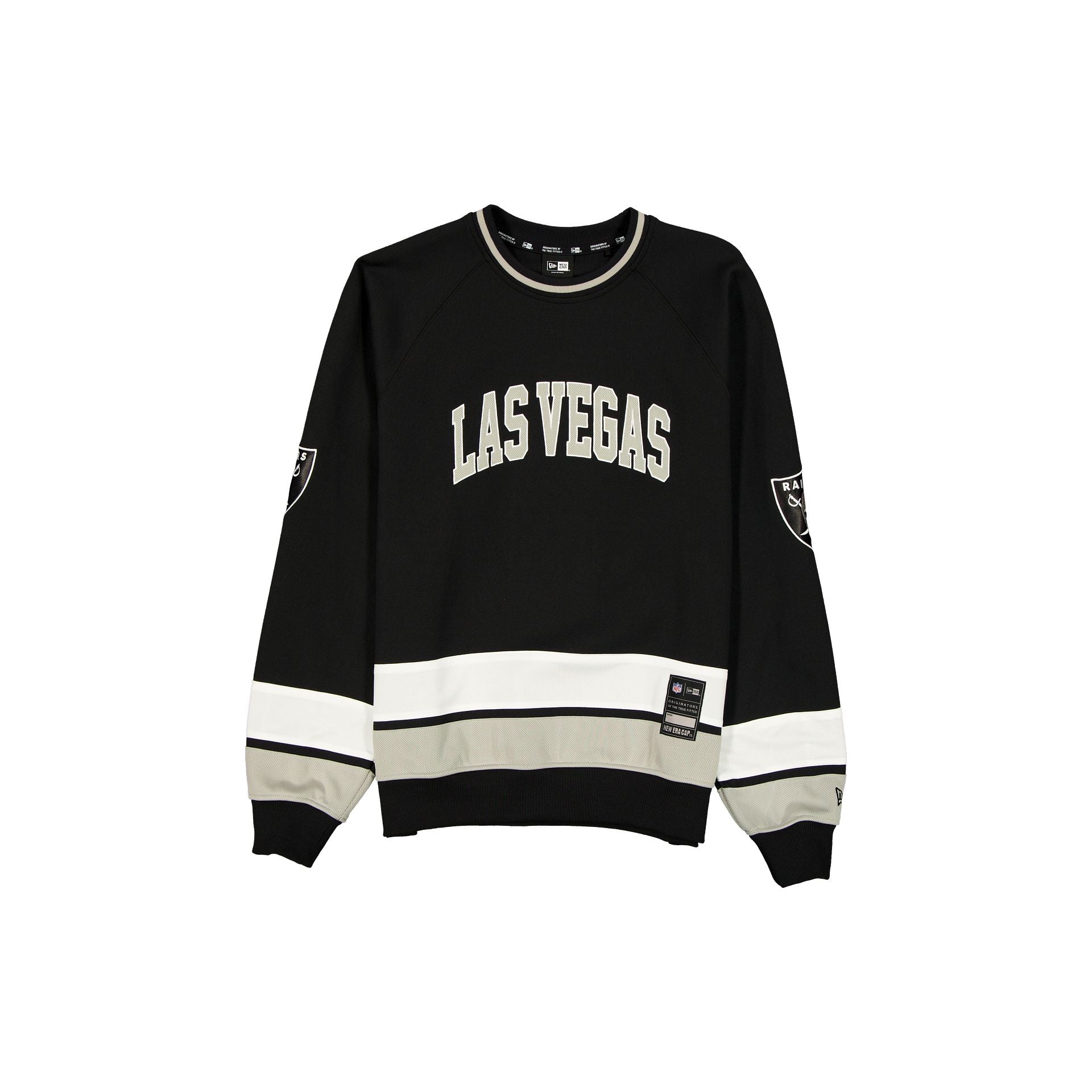 Las Vegas Raiders Man-to-Man Black Crewneck