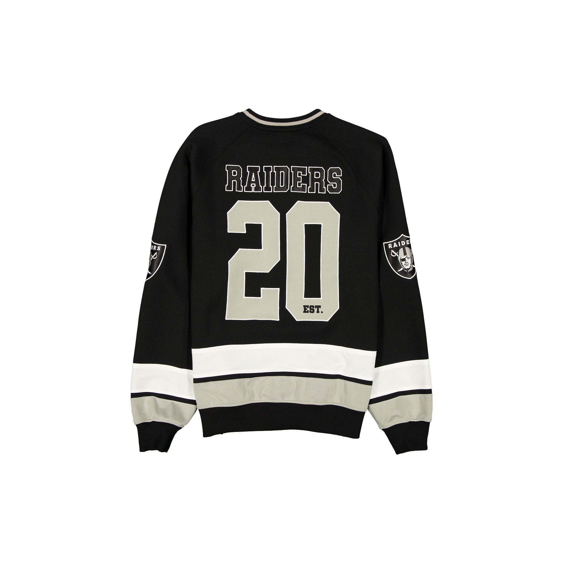 Las Vegas Raiders Man-to-Man Black Crewneck