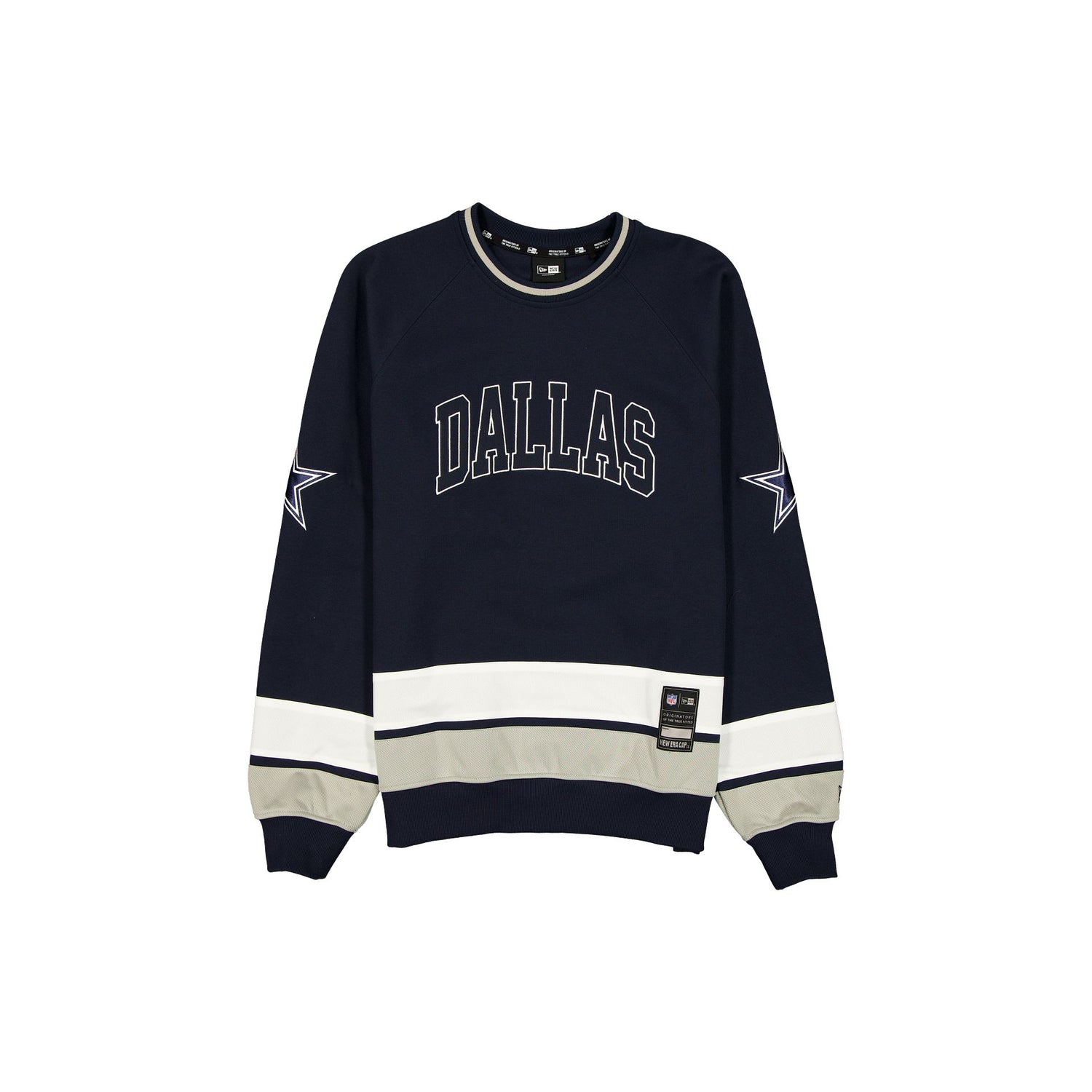 Dallas Cowboys Man-to-Man Navy Crewneck