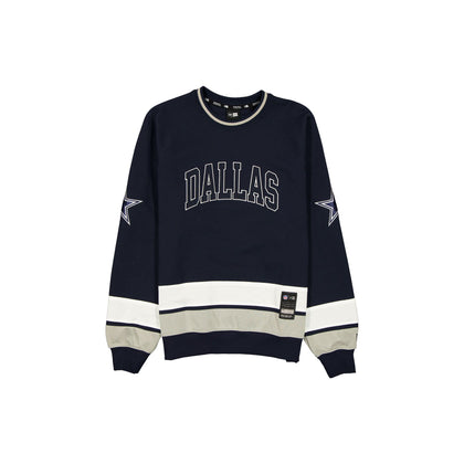 Dallas Cowboys Man-to-Man Navy Crewneck