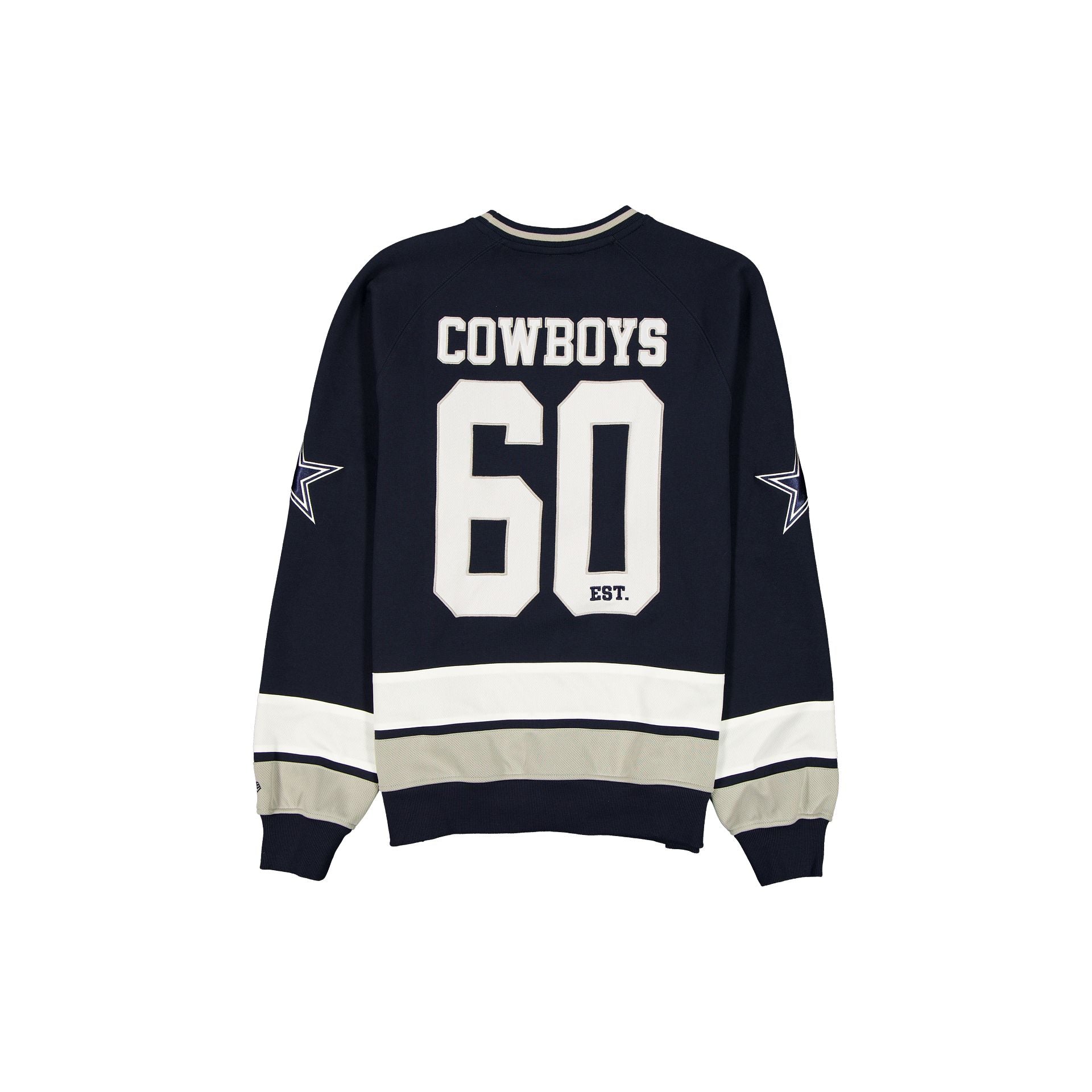Dallas Cowboys Man-to-Man Navy Crewneck