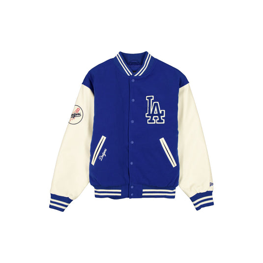 Los Angeles Dodgers Patched Blue Varsity Jacket - New Era Cap