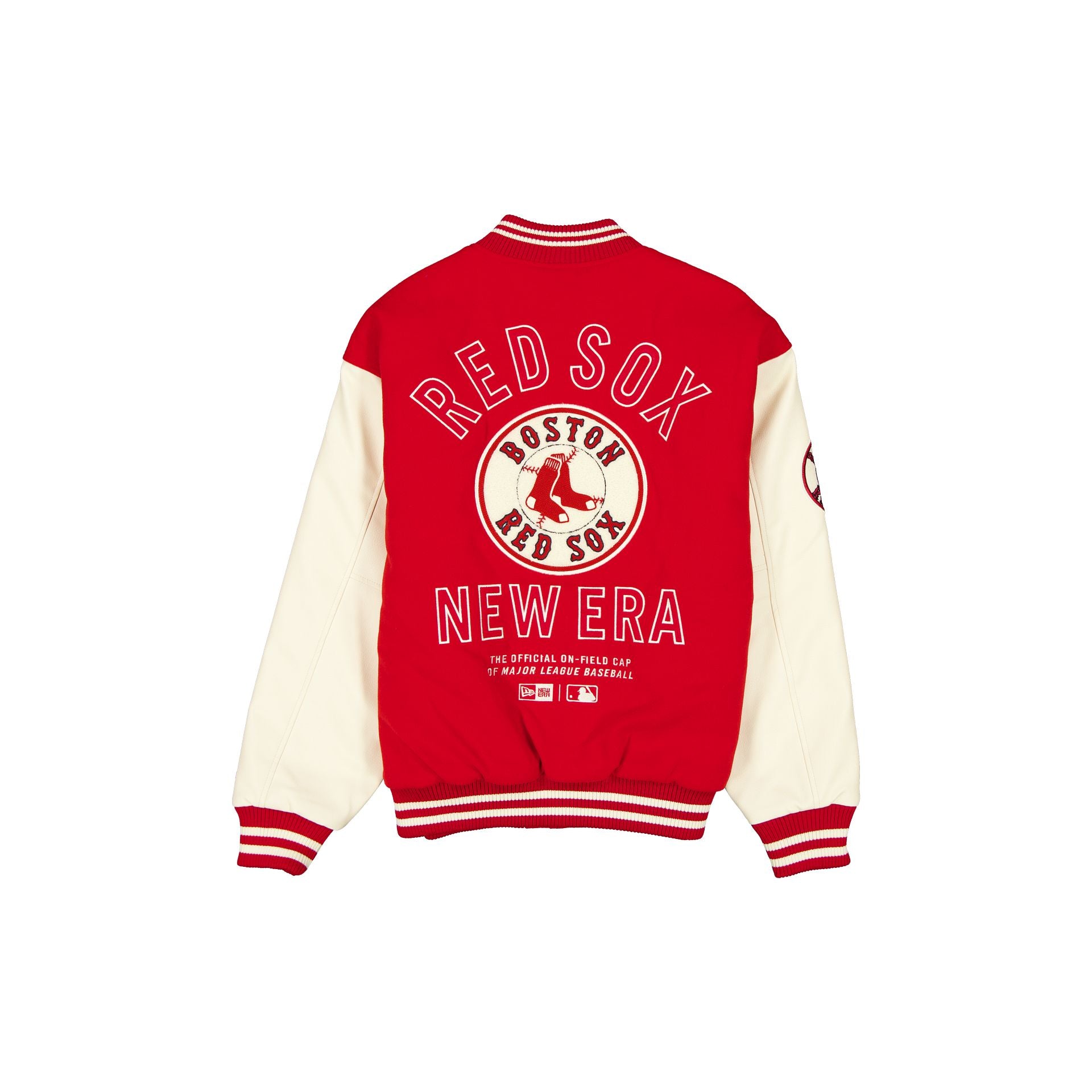 Boston Red Sox Patched Red Varsity Jacket