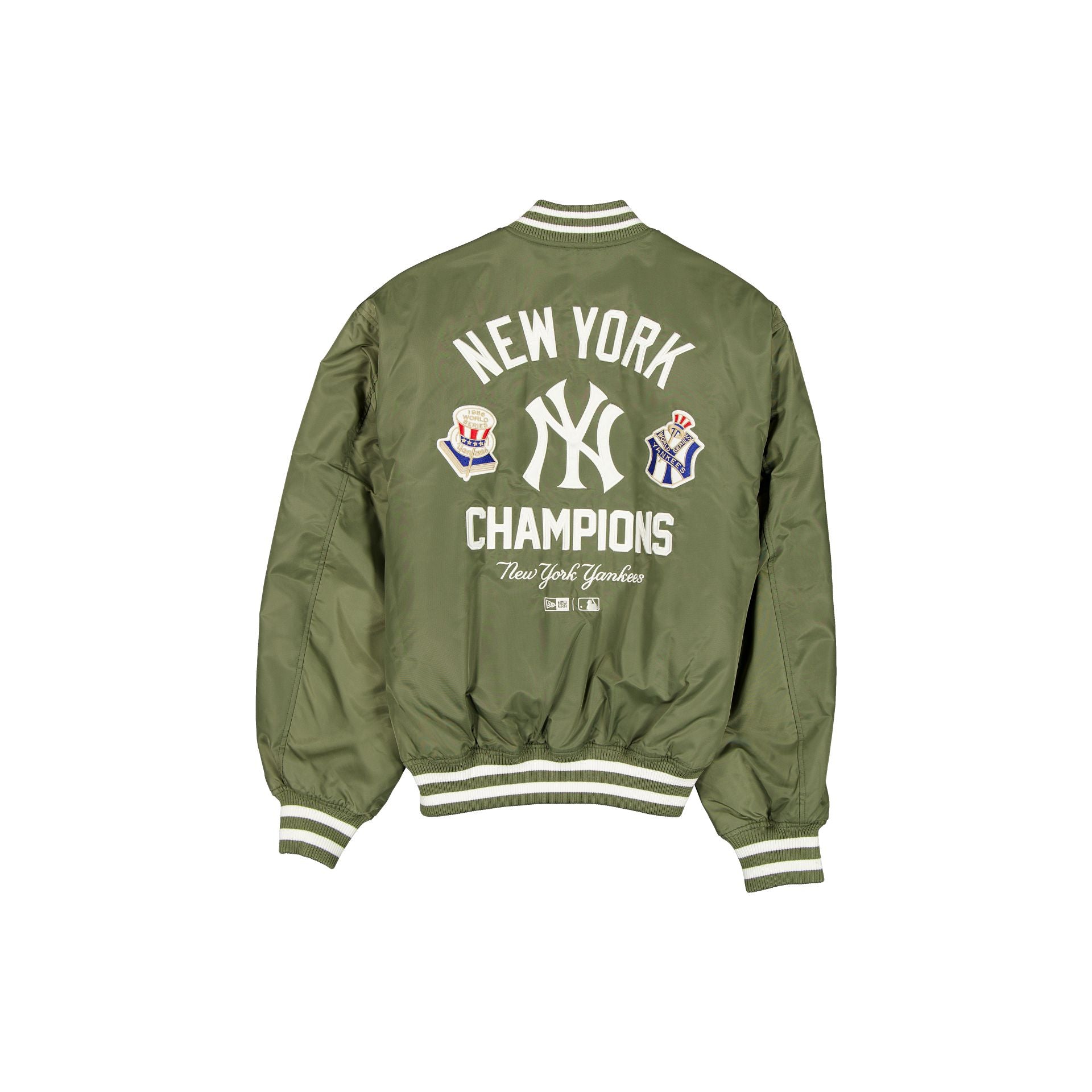 New York Yankees Nylon Sage Green Stadium Jacket