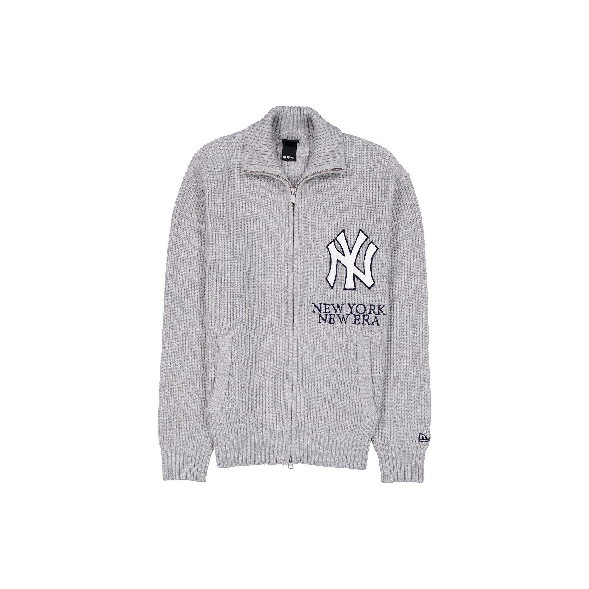 New York Yankees Heather Gray Cardigan