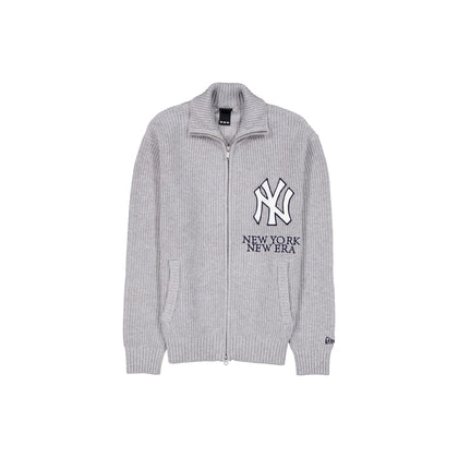 New York Yankees Heather Gray Cardigan