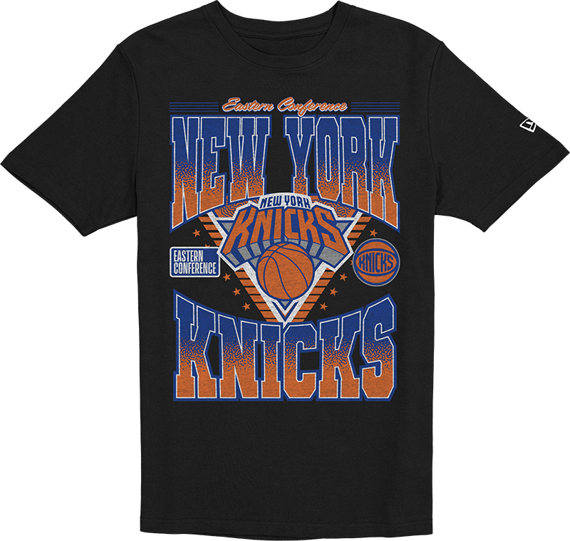 New York Knicks 2025 NBA Playoff Black T-Shirt