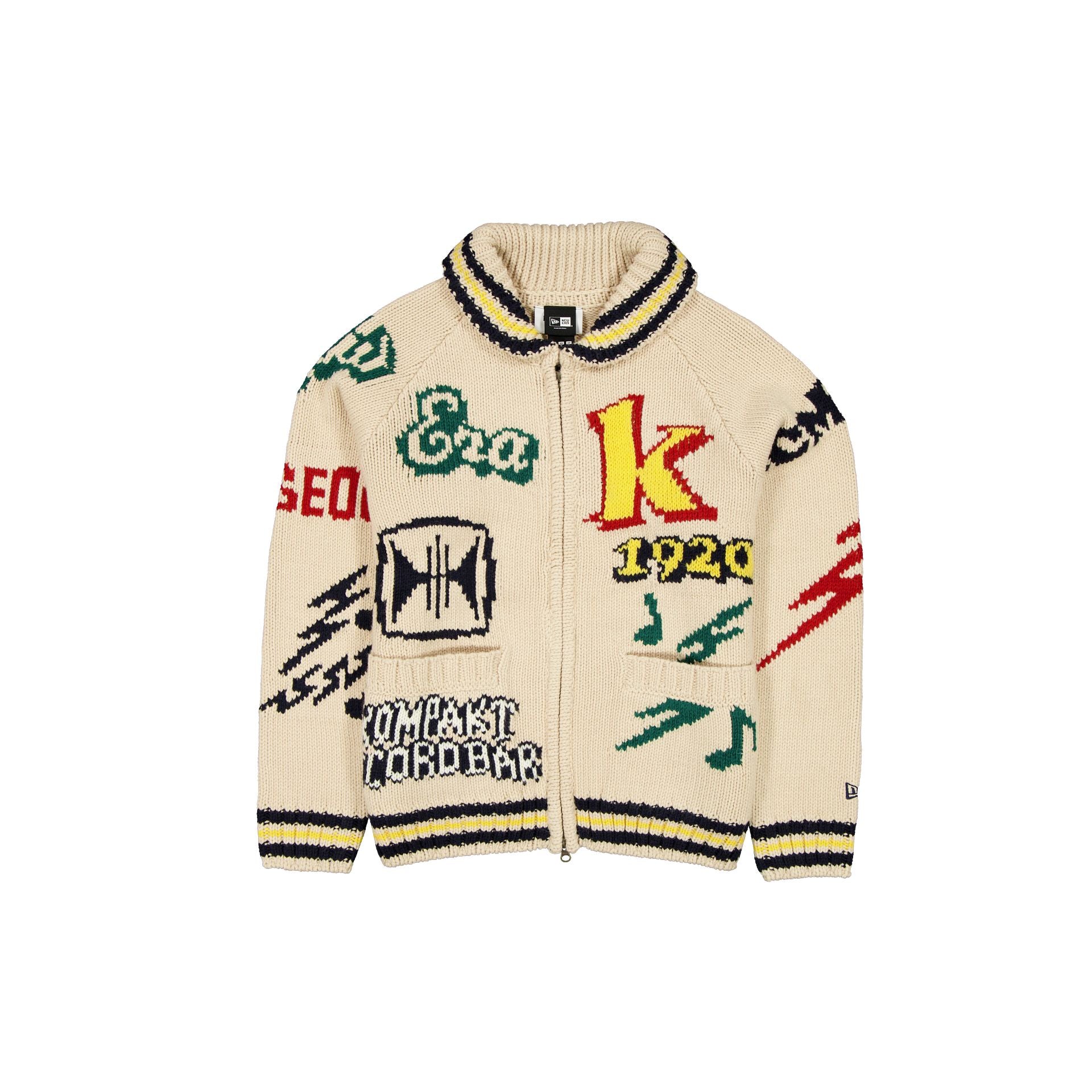 New Era Cap x Kompakt Record Bar Logos Cardigan