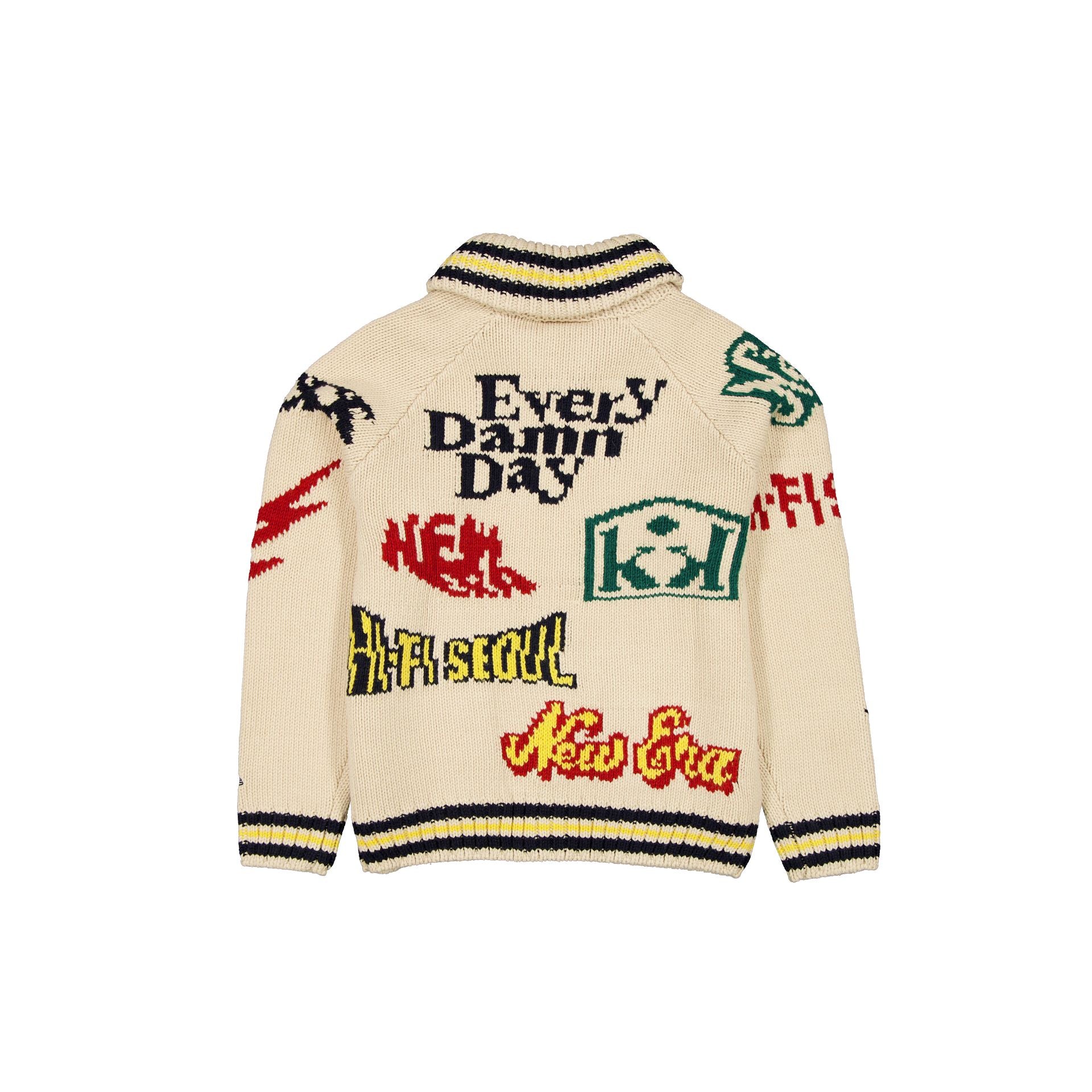 New Era Cap x Kompakt Record Bar Logos Cardigan