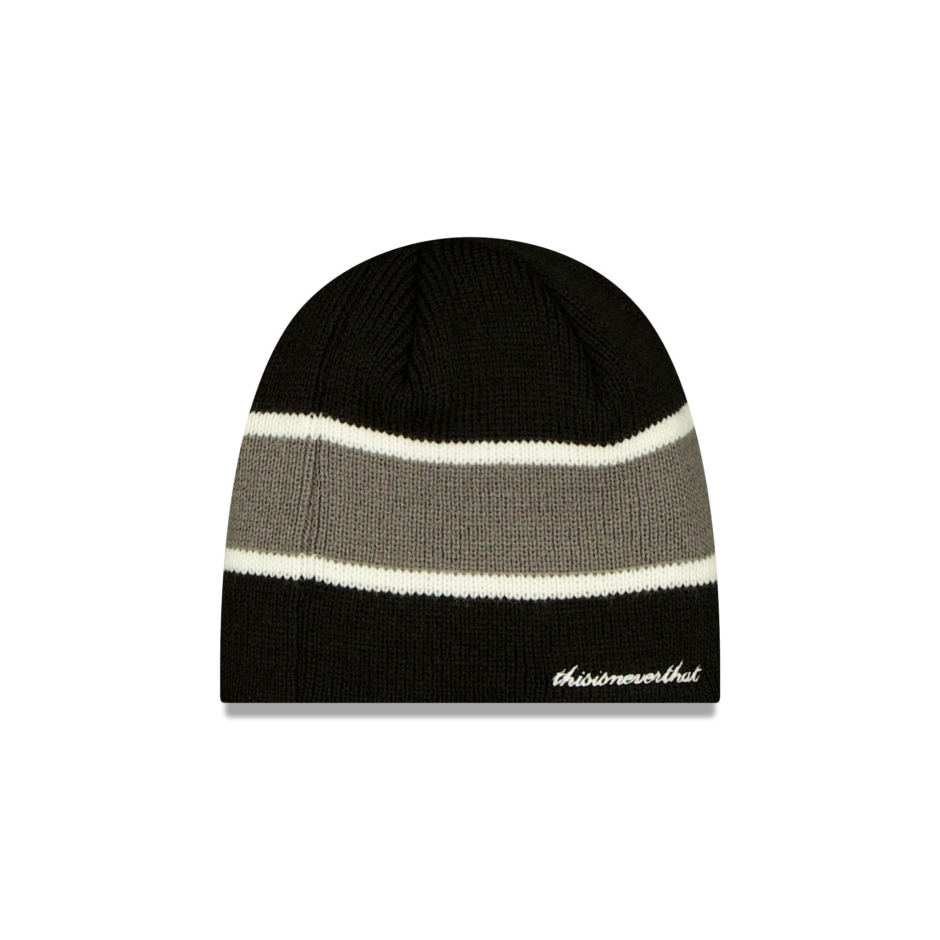 thisisneverthat® x New York Yankees Skull Knit Black Hat