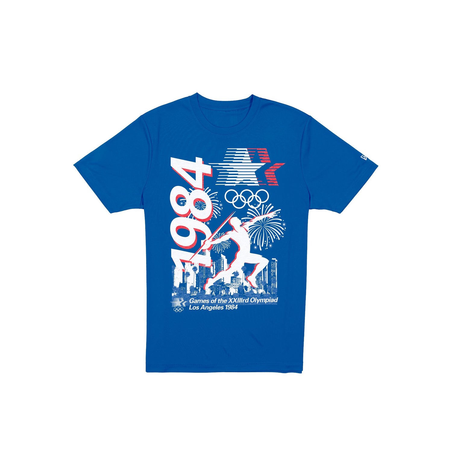 Olympic Heritage Los Angeles 1984 Olympic Games Blue Short-Sleeve T-Shirt