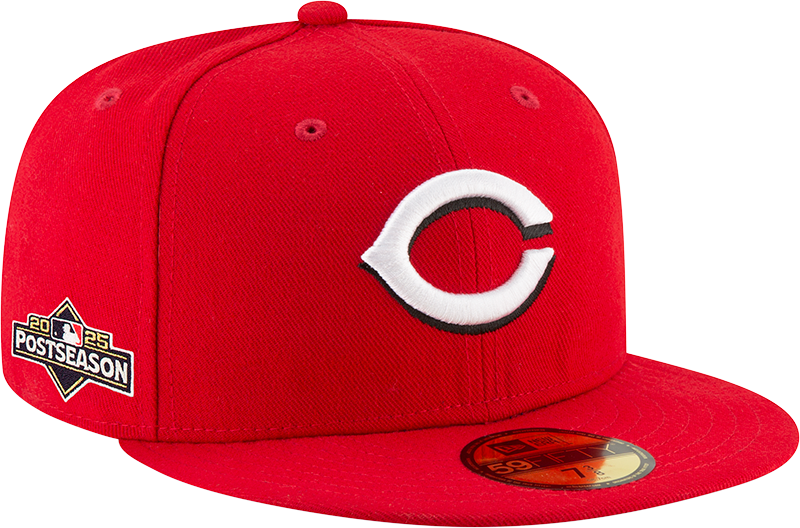 Cincinnati Reds 2025 Postseason Side Patch 59FIFTY Fitted Hat