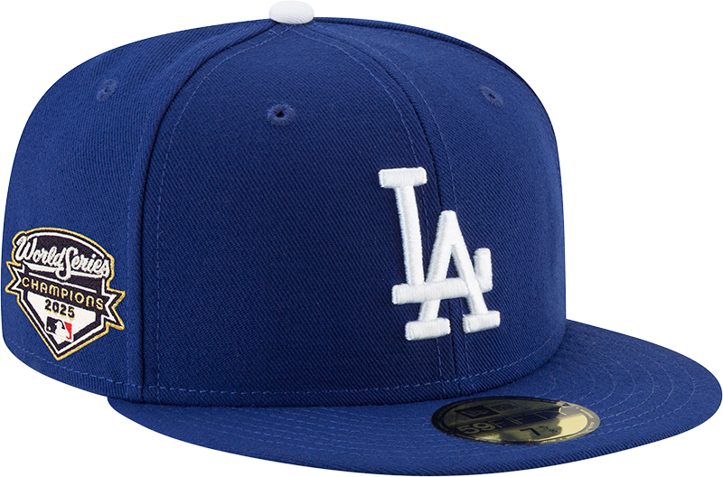 Los Angeles Dodgers 2025 World Series Champions Side Patch 59FIFTY Fitted Hat