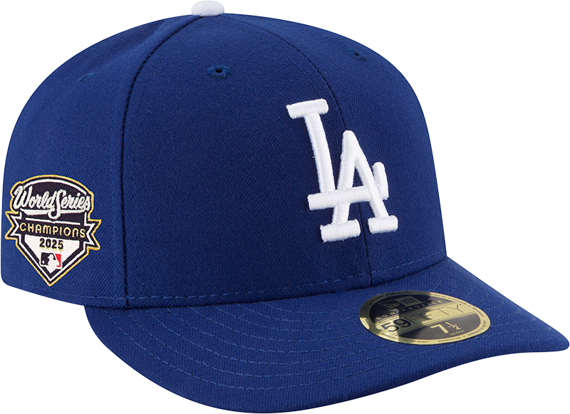 Los Angeles Dodgers 2025 World Series Champions Side Patch Low Profile 59FIFTY Fitted Hat