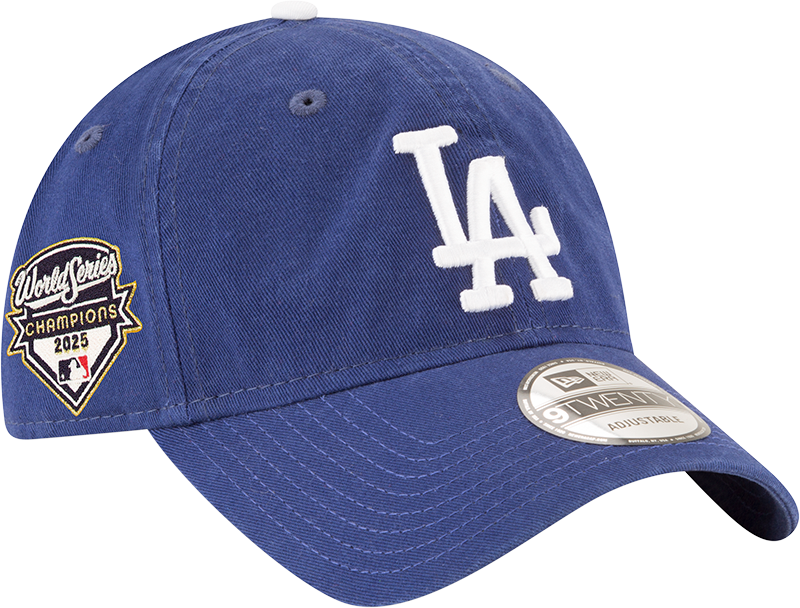 Los Angeles Dodgers 2025 World Series Champions Side Patch 9TWENTY Adjustable Hat