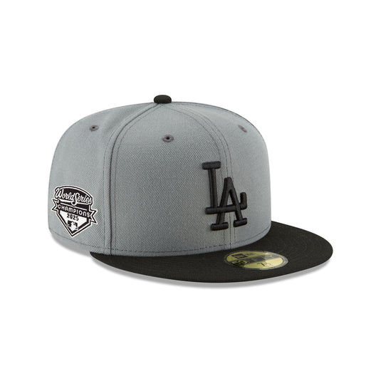 Los Angeles Dodgers 2025 World Series Champions Storm Gray 59FIFTY Fitted Hat - New Era Cap